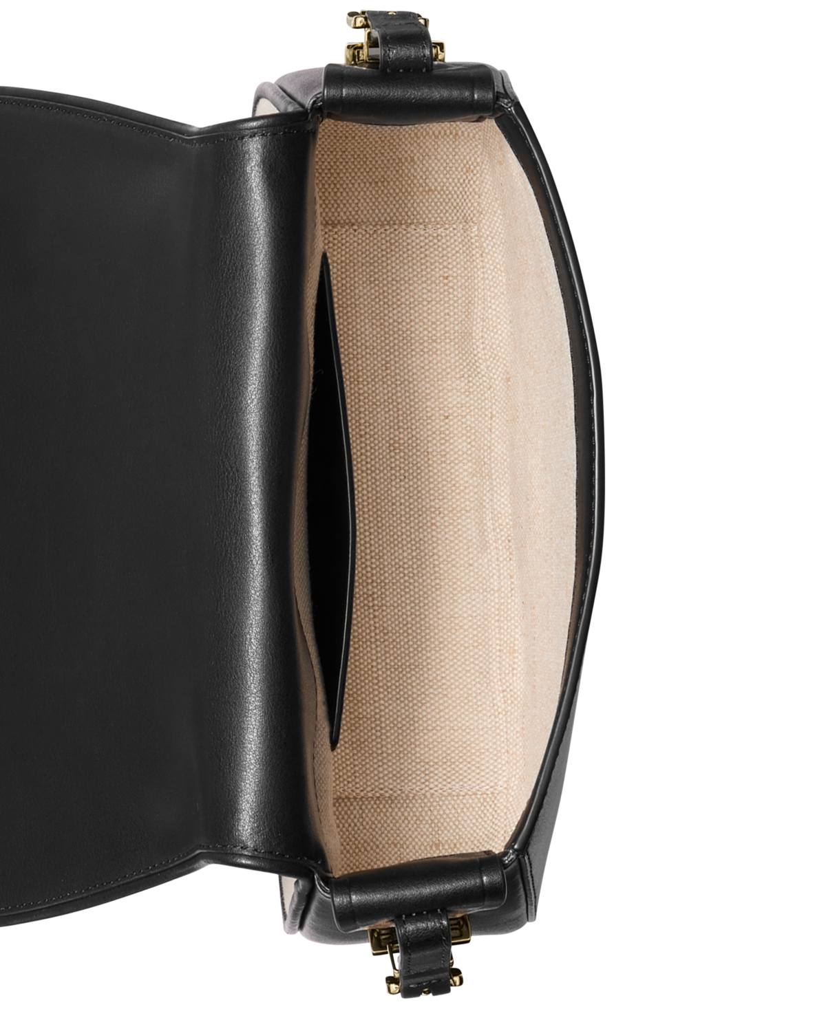 Michael Kors Michael  Lydia Small Flap Messenger Bag In Black