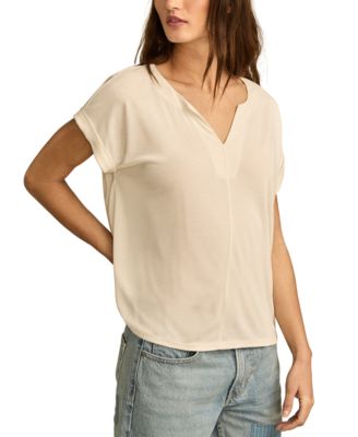 Women's Sandwash Notch-Neck T-Shirt