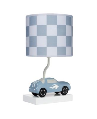 Little Racer Hand Painted Car/Transportation Lamp w/ Shade and Bulb