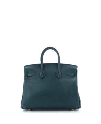 Birkin 25 Handbag Green Swift with Gold Hardware