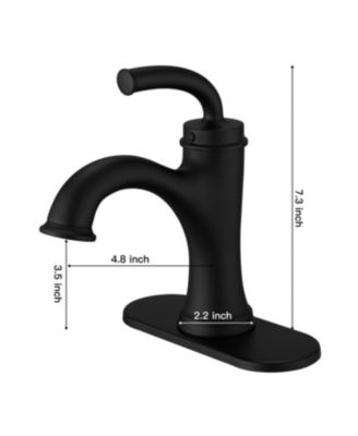 8&amp;#x22; Widespread Double Handle Faucet with Metal Drain, Water-Saving Design Bathroom Faucet