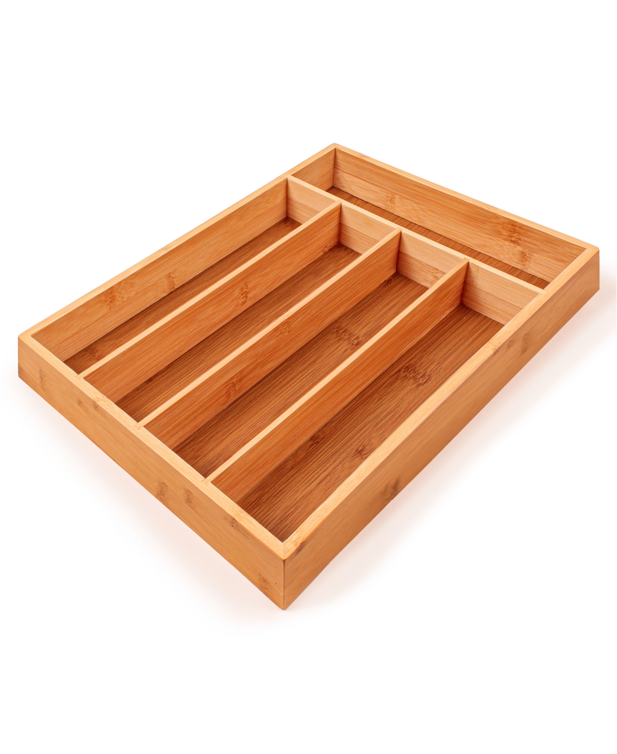 Berghoff Bamboo 5-slot Flatware Organizer, 13.75" X 9.75" In Beige