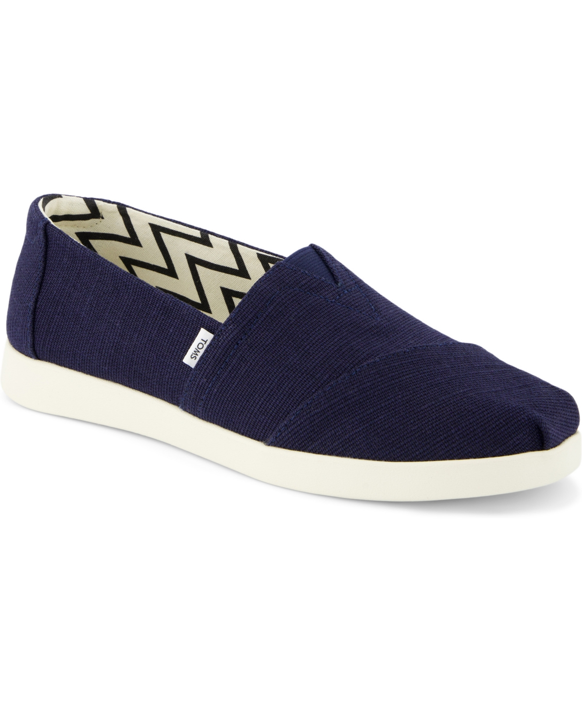 Shop Toms Women's Alpargata Plus Espadrille Slip-on Loafers In Navy Heritage Canvas