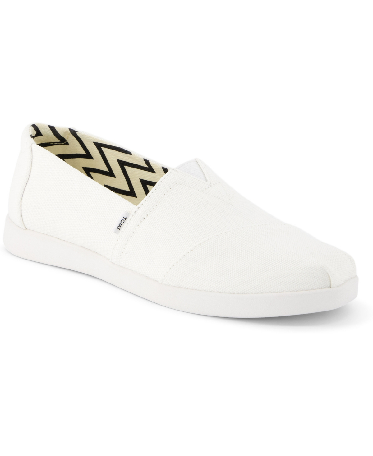 Shop Toms Women's Alpargata Plus Espadrille Slip-on Loafers In White Cotton Canvas