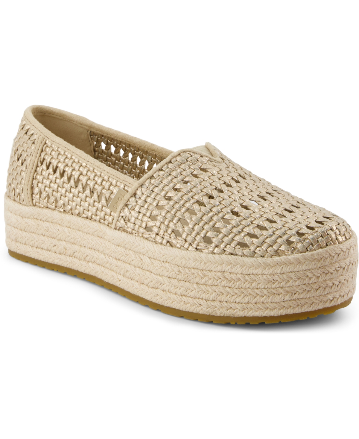 TOMS WOMEN'S VALENCIA PLATFORM ESPADRILLE SLIP-ON SHOES 