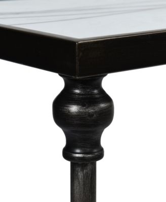 11" Iron Austin Allen James Petite Frame Contemporary Side Table