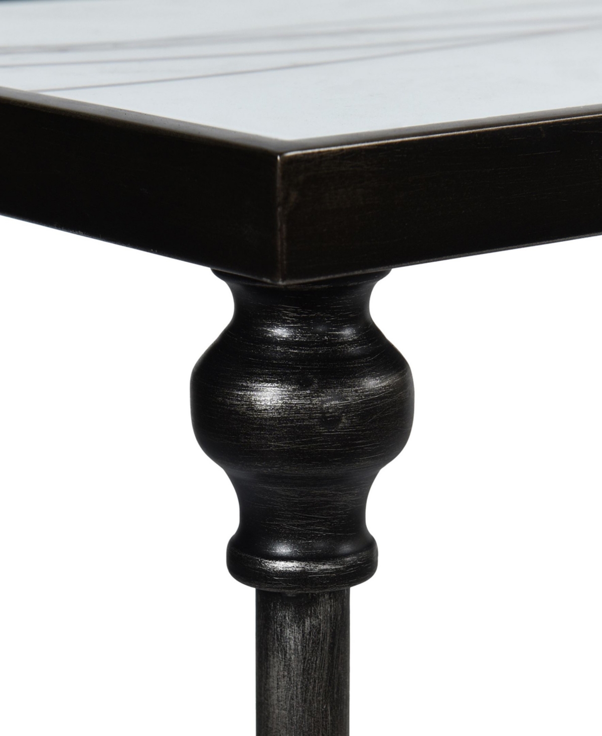 Stylecraft Home Collection 11" Iron Austin Allen James Petite Frame Contemporary Side Table In Black