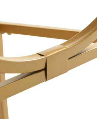 16" Marble Norman Wyatt Home Loren Elliptical Side Table