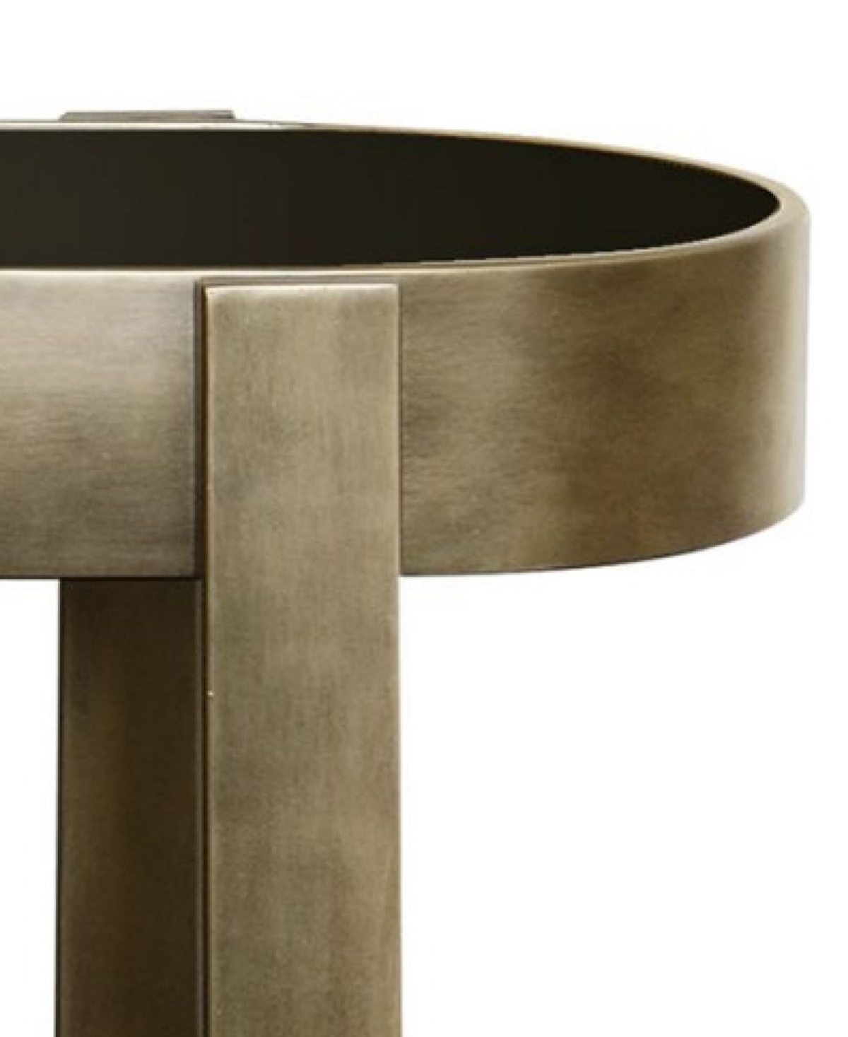 Stylecraft Home Collection 15.5" Iron Jim Gaffey Joseph Oval Modern Console Table In Black