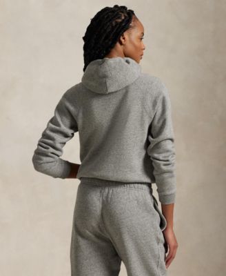 Women's Shrunken Fit Fleece Hoodie Sweatshirt