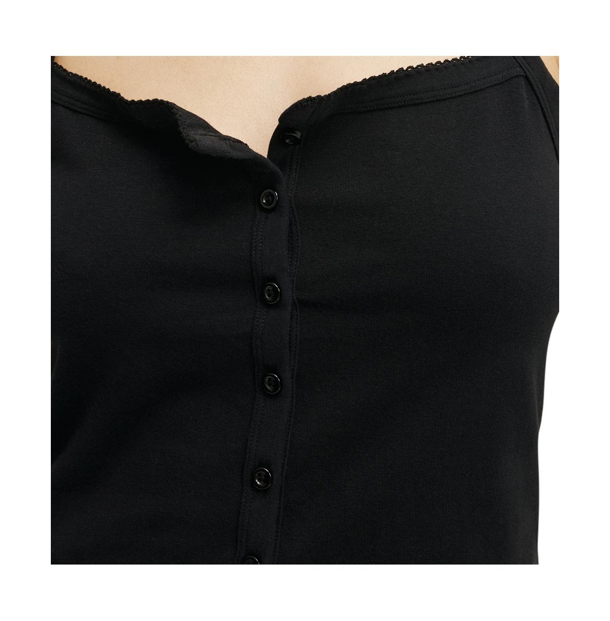 Cotton On Women's Peached Jersey Button Up Cami