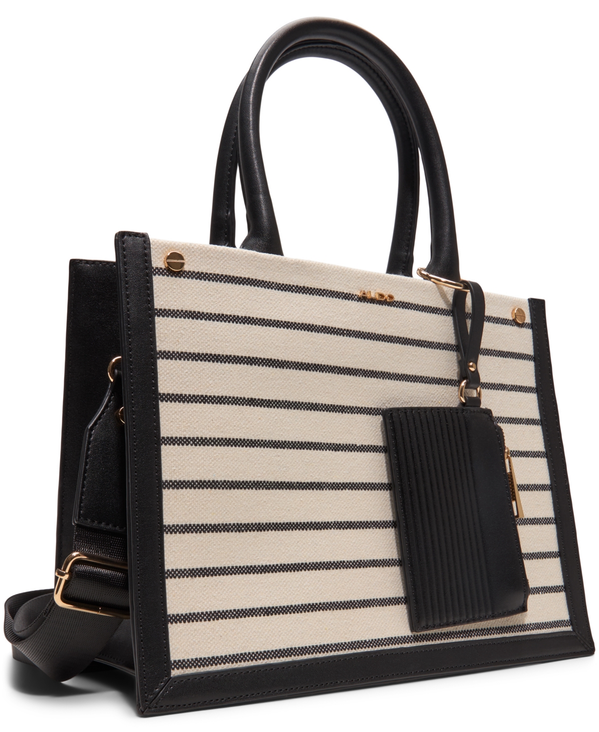 Aldo Daspias Medium Satchel Bag In Black Combo