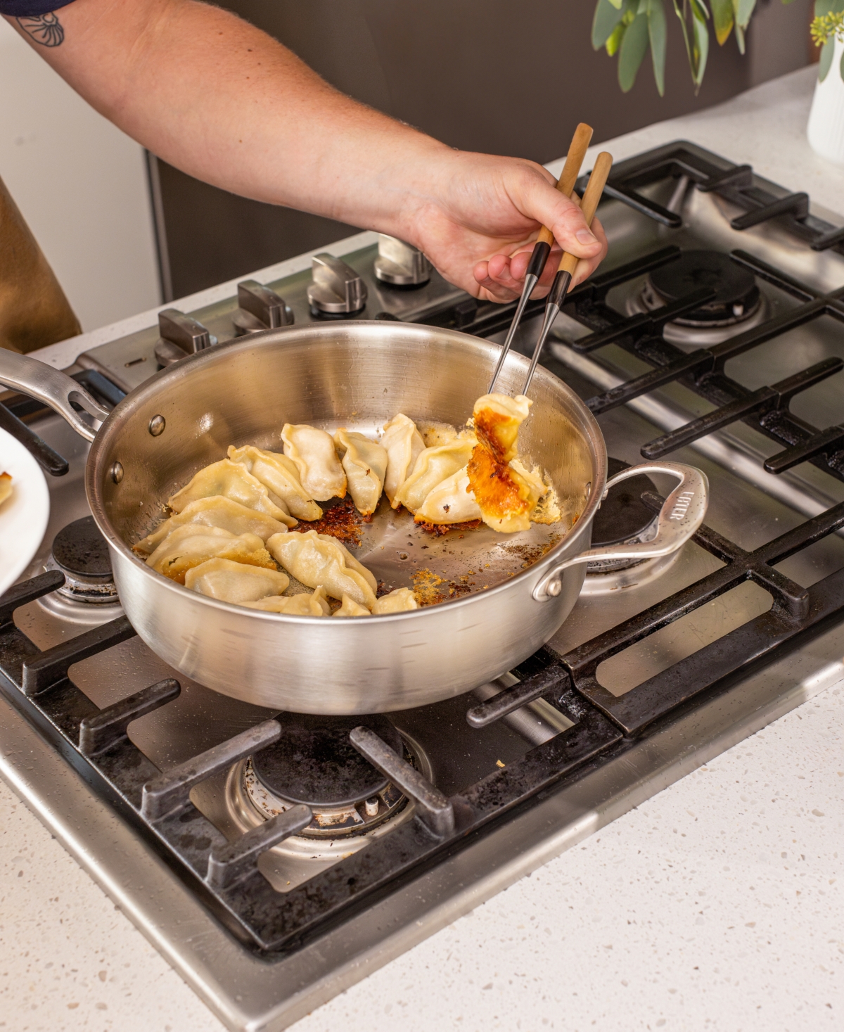 Heritage Steel X Eater 5-ply Stainless Steel 4-qt. Saute With Lid In Silver