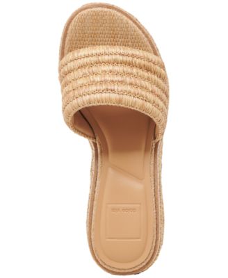 Women's Throne Platform Raffia Wedge Sandals