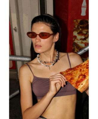 Natural White And Black Pearls Necklace With Steel Star Charm 16&iquest;