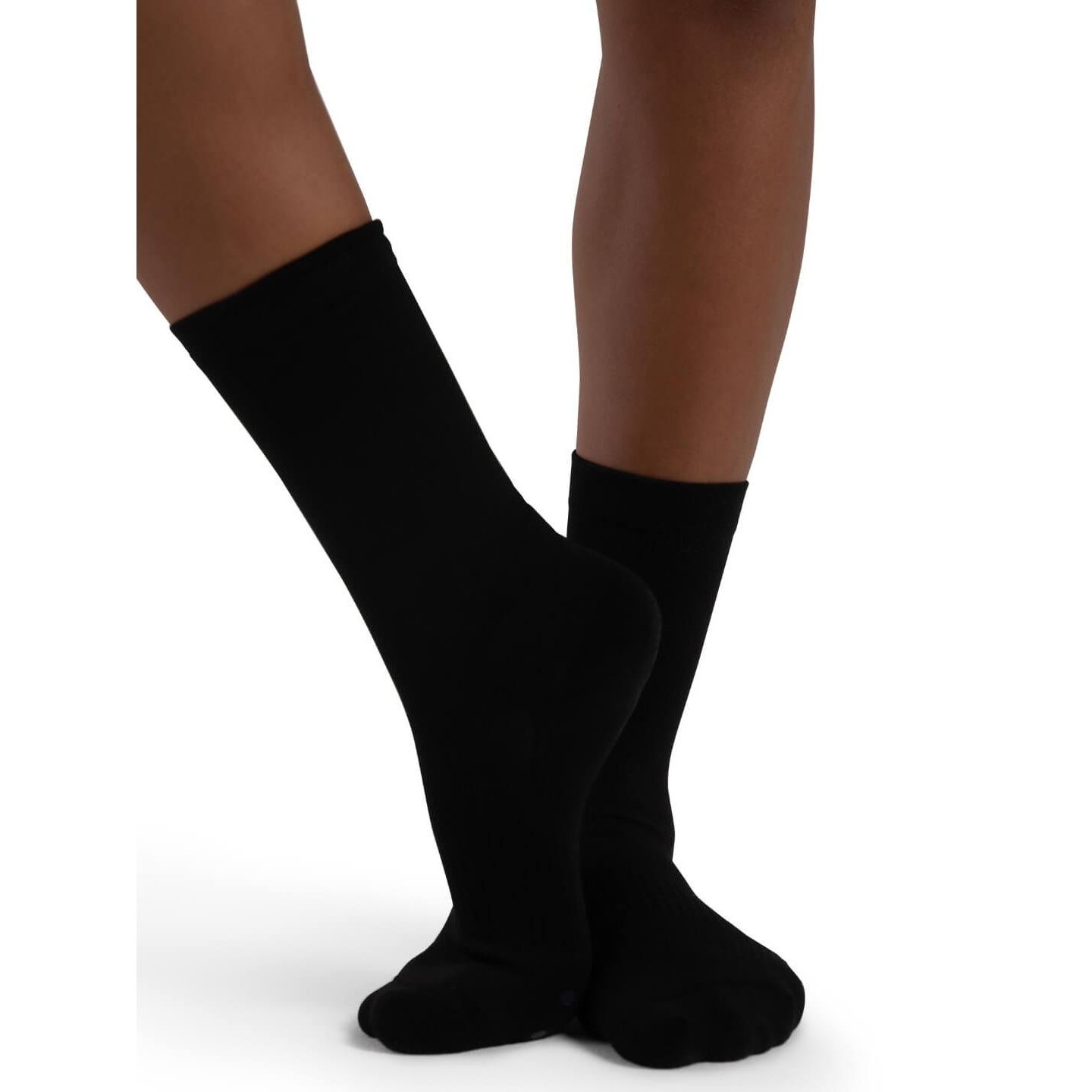 Capezio Women's Lifeknit Calf Length Sox, цвет: Чёрный — фото 1