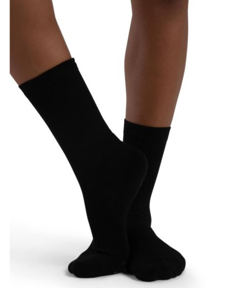 Capezio Women's Lifeknit Calf Length Sox, цвет: Чёрный
