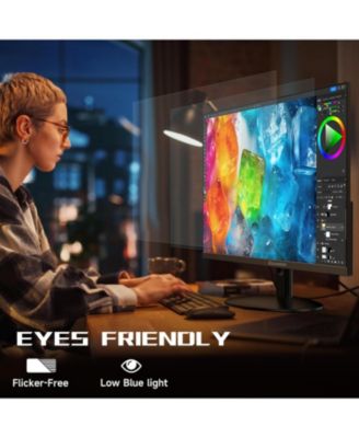 25 Inch Monitor, FHD 1080P 100Hz Ultra Thin Frameless Computer Monitor, 1ms, 99% sRGB, Low Blue Light Eye Care PC Monitor, HDMI VGA Gamer Monitor with Speakers, VESA, Tilt Adjustable