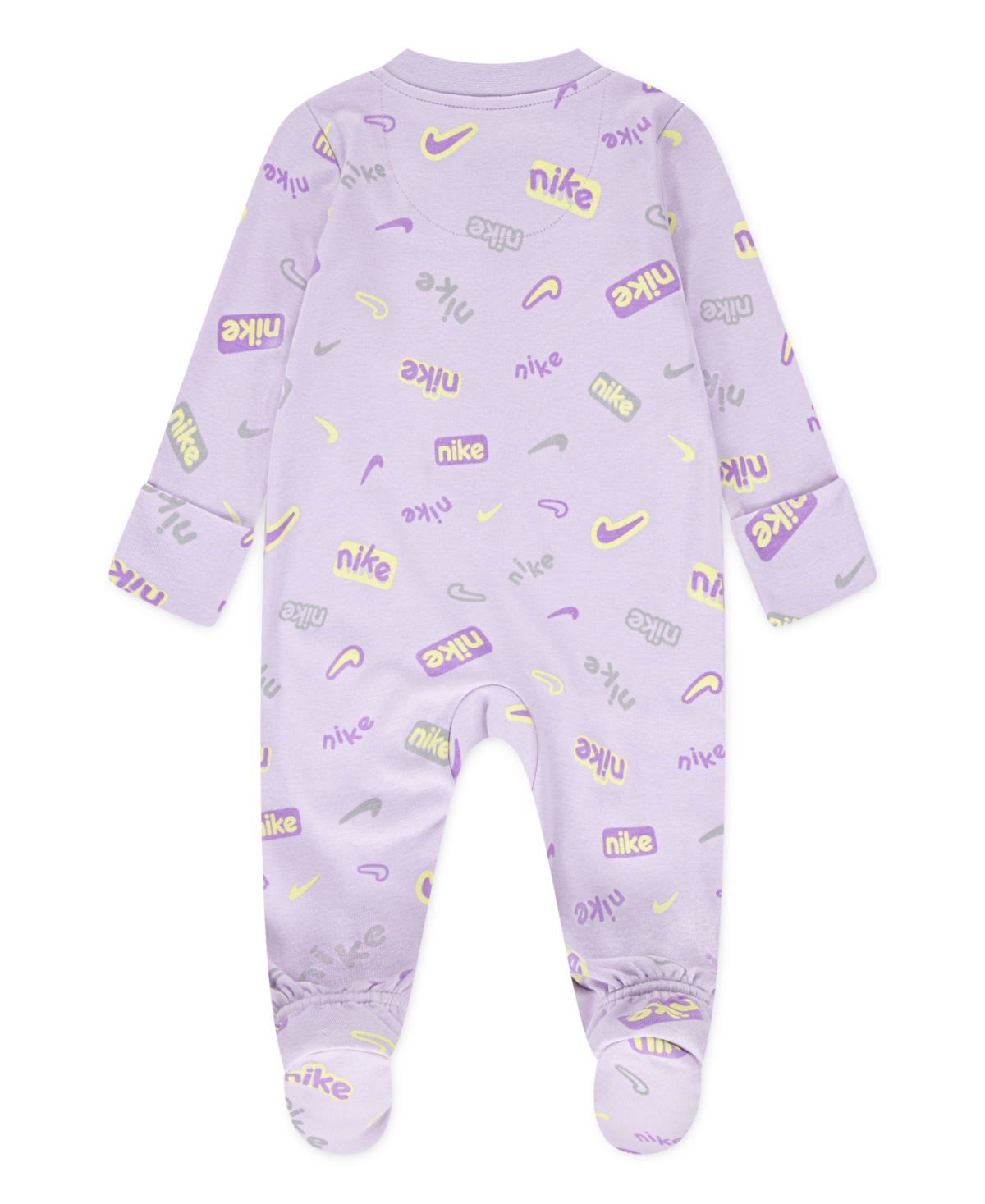 Nike Baby Girls Or Boys Printed Footed Coverall In Light Purple