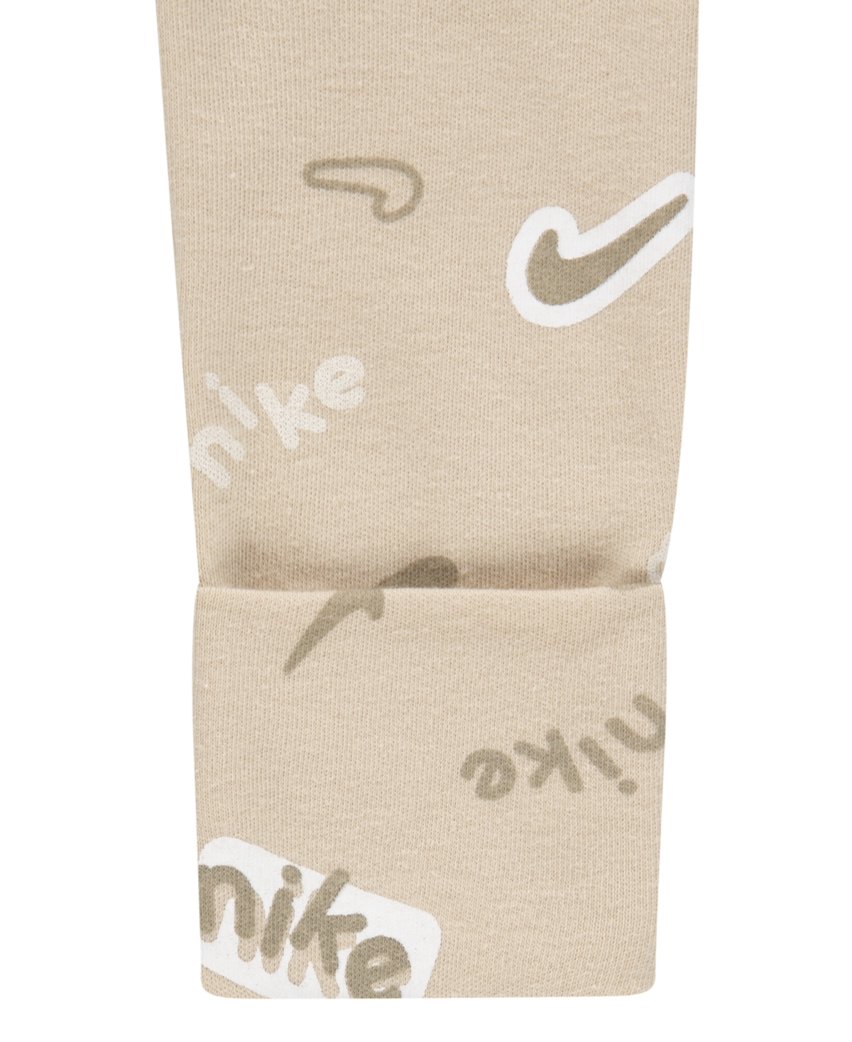 Nike Baby Girls Or Boys Printed Footed Coverall In Sanddrift