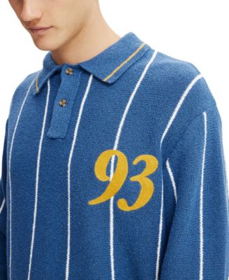 Men's Rugby Knit Polo Shirt