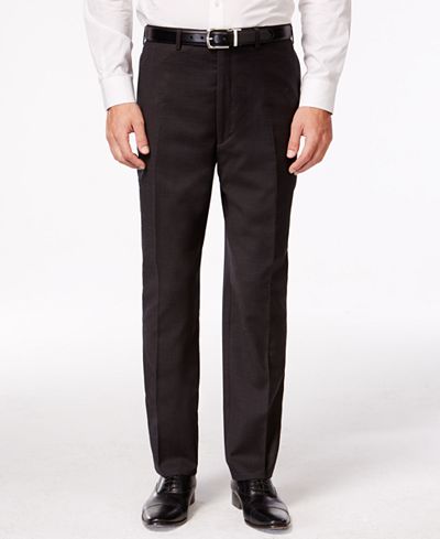 Shaquille O'Neal Collection Brown Neat Big and Tall Pants Only at Macy's
