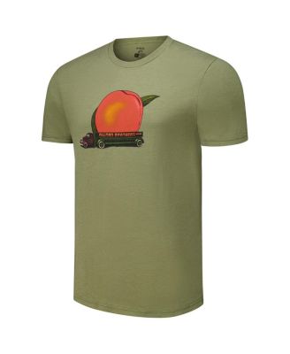 Men's and Women's Olive The Allman Brothers Band Peach Logo Tri-Blend T-Shirt