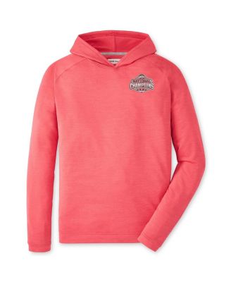 Peter Millar - Men's Scarlet Ohio State Buckeyes College Football Playoff 2024 National Champions Pine Performance Pullover Hoodie