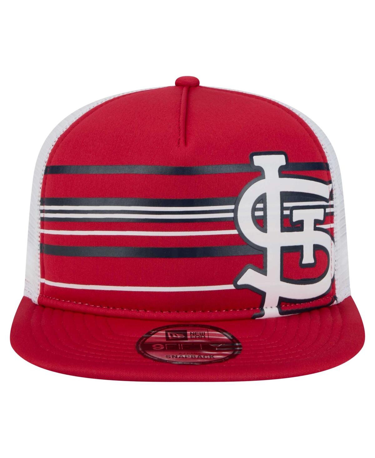 New Era Men's Red St. Louis Cardinals 9fifty A-frame Trucker Snapback Hat In Red