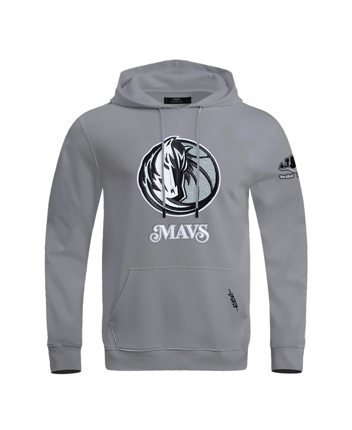 Pro Standard Men's Gray Dallas Mavericks 2024/25 City Edition Chenille Applique Pullover Hoodie In Gray