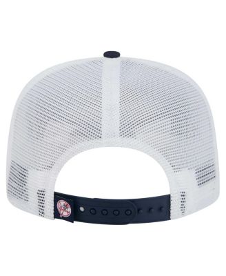 Men's Navy New York Yankees 9FIFTY A-Frame Trucker Snapback Hat