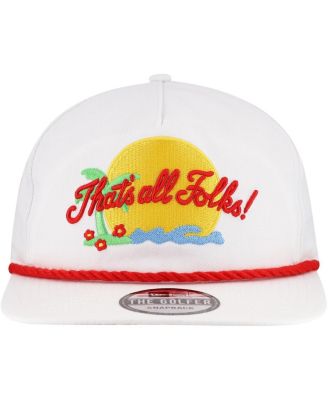 Men's White Looney Tunes Golfer Adjustable Hat