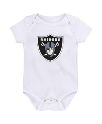Baby Boys and Girls Las Vegas Raider's Team Starter 3-Pack Bodysuit Set