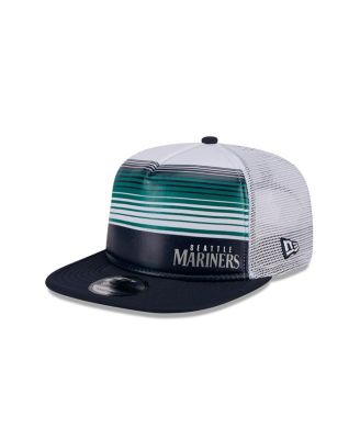 New Era - Men's White Seattle Mariners Team Horizon 9FIFTY A-Frame Trucker Snapback Hat