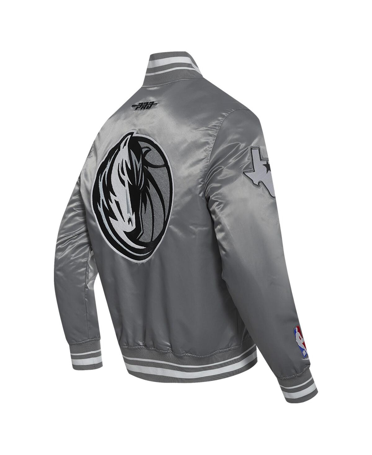 Pro Standard Men's Gray Dallas Mavericks 2024/25 City Edition Chenille Applique Satin Jacket In Gray