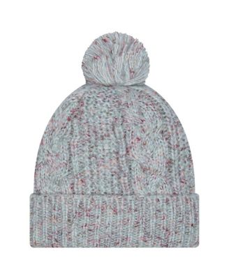 Women's Blue Dallas Cowboys Trendy Tone Cuffed Knit Hat with Pom