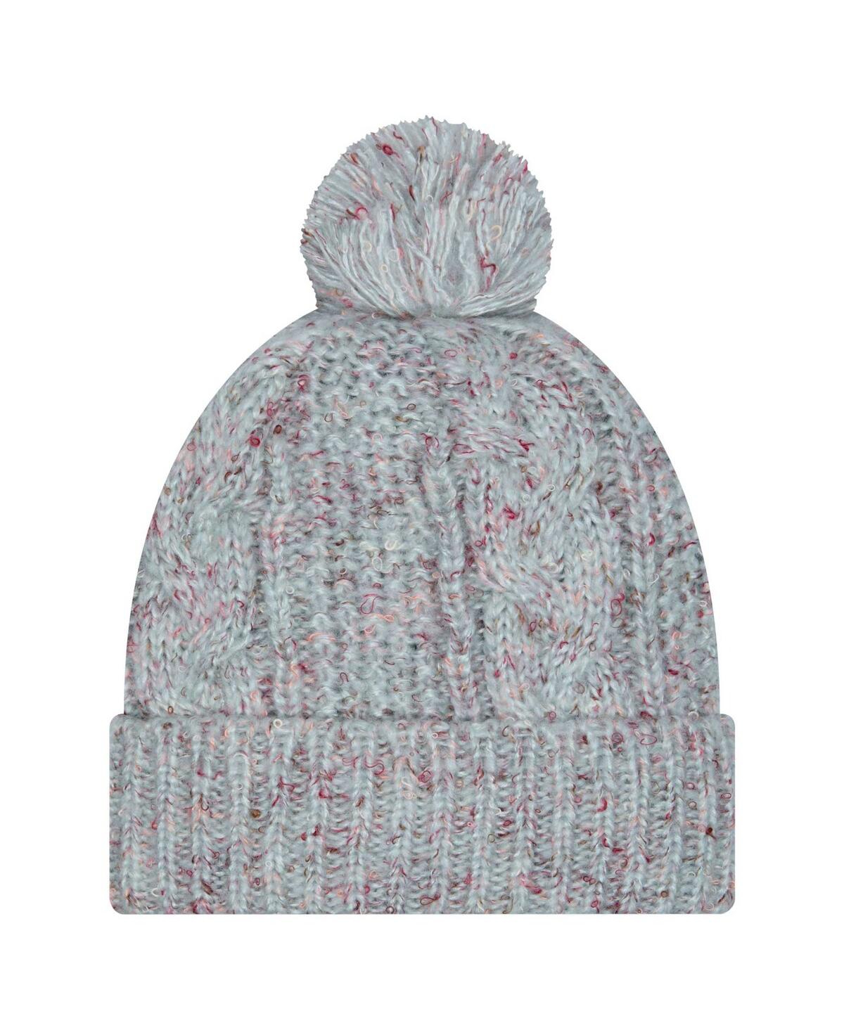 New Era Women's Blue Dallas Cowboys Trendy Tone Cuffed Knit Hat With Pom In Blue