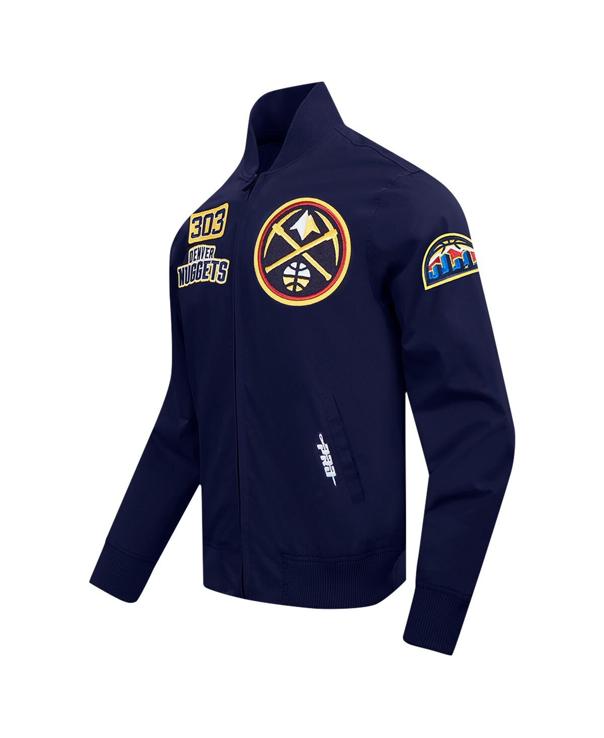 Pro Standard Men's Navy Denver Nuggets Area Code Full-zip Jacket In Navy