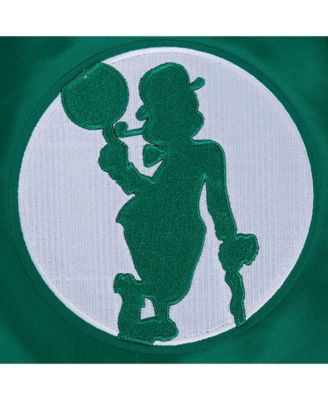 Men's Kelly Green Boston Celtics Sublimated Satin Full-Snap Jacket