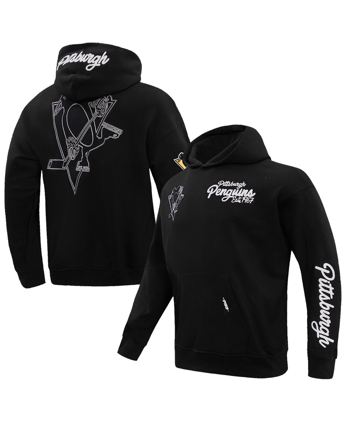 Pro Standard Men's Black Pittsburgh Penguins Paint the City Pullover Hoodie - Black
