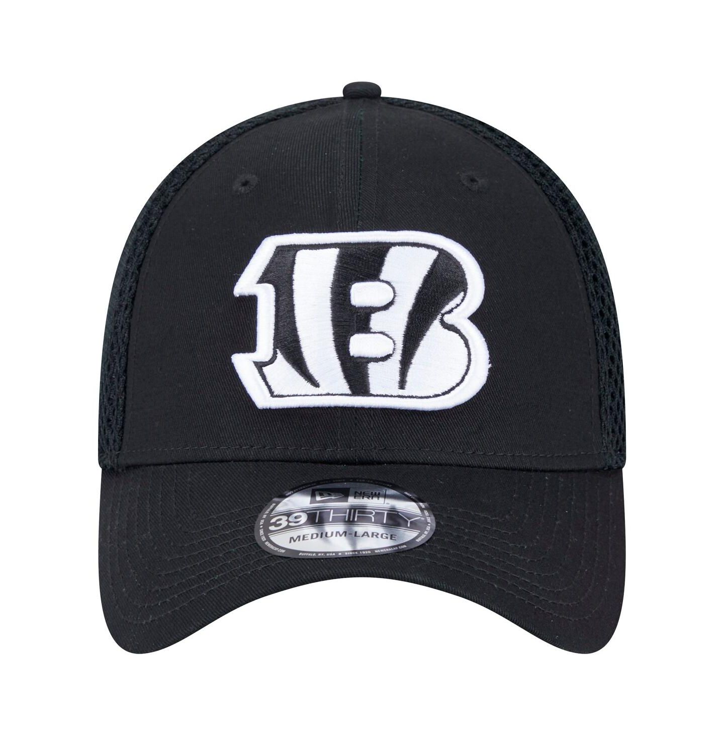 Мужская кепка New Era Black Cincinnati Bengals Main Neo 39THIRTY Flex Hat — фото 5