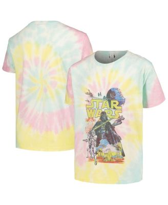 Mad Engine - Big Boys and GIrls Star Wars Rebel Classic Tie-Dye Graphic T-Shirt