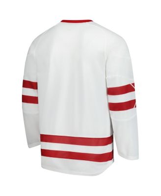 Men's White Wisconsin Badgers Replica Hockey Jersey