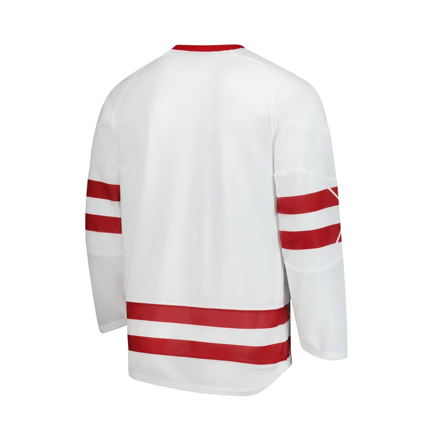 Мужской топ Under Armour White Wisconsin Badgers Replica Hockey Jersey — фото 2