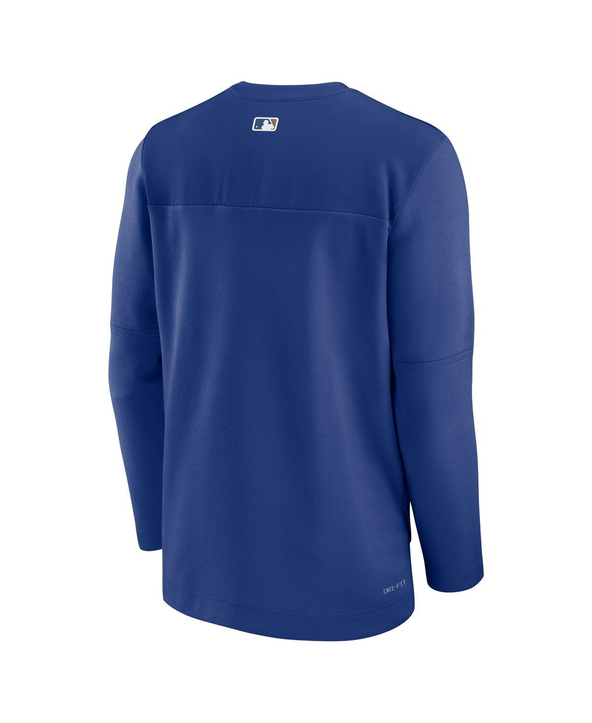 Nike Men's Royal Kansas City Royals Authentic Collection Uv Quarter-zip Sweatshirt In Royal