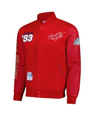 Men's Red Saved by the Bell Bayside High Full-Zip Varsity Jacket