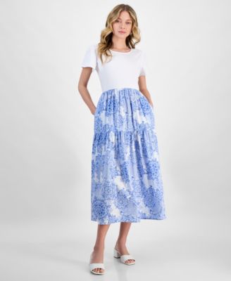 Nautica Jeans - Women's Mixed Media Midi Dress