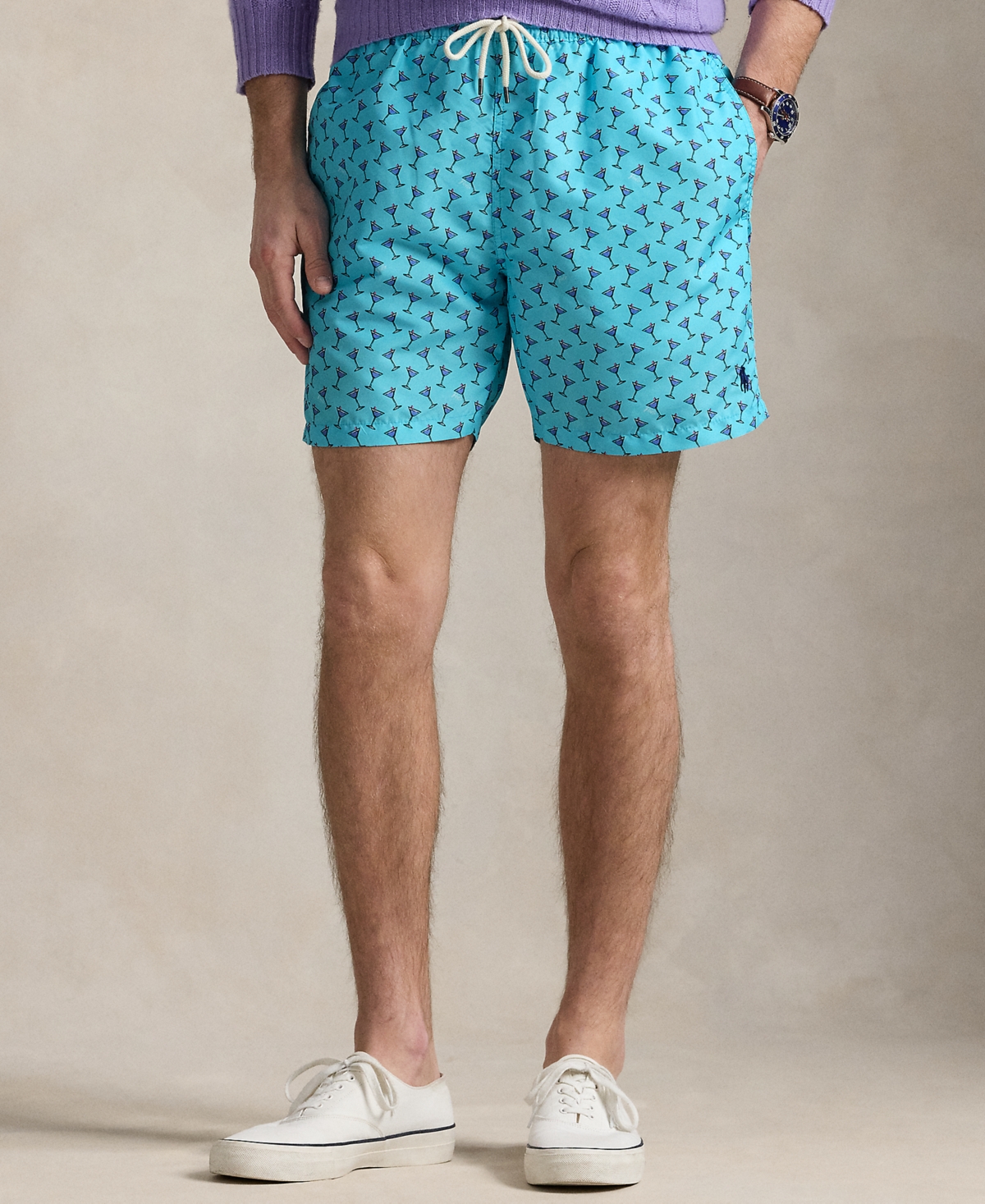 Polo Ralph Lauren Traveler 5.75 Classic Swim Trunks In Cocktail Hour