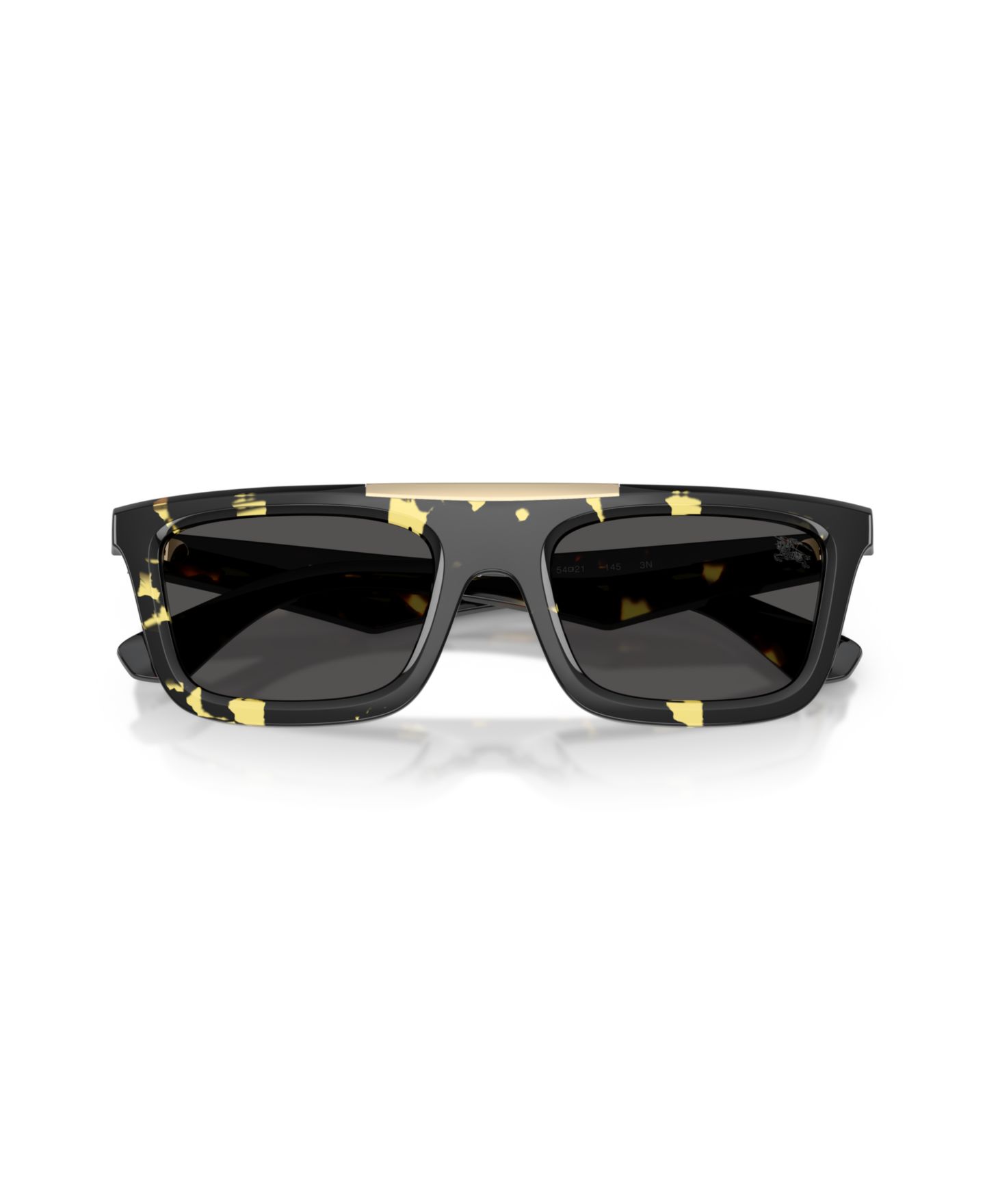 Мужские солнцезащитные очки Burberry Large Sunglasses, BE4451U, цвет: Жёлтый гавана — фото 2