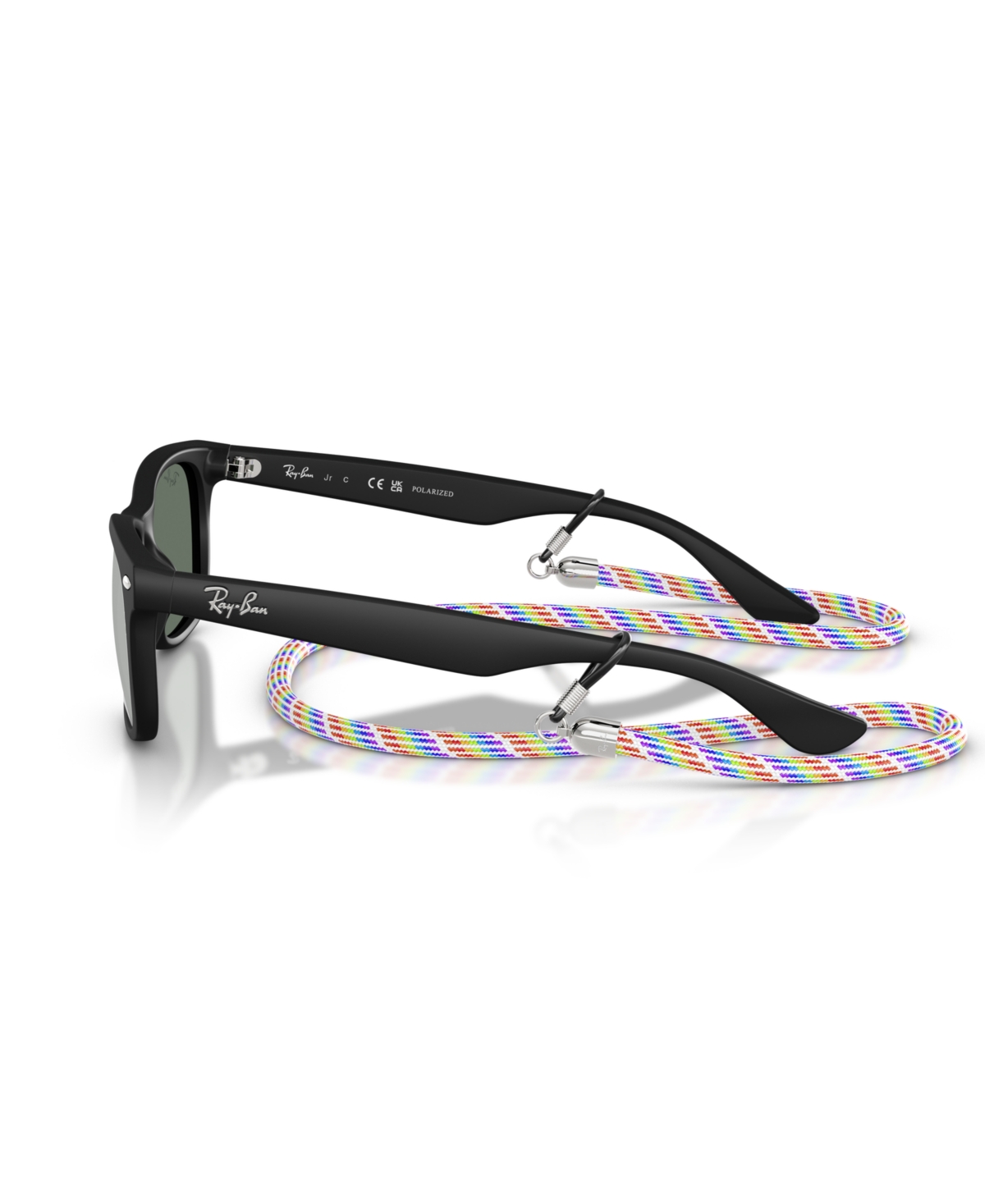 Ray-ban Jr Kids Sunglasses, New Wayfarer (ages 7-10) In Rubber Silver